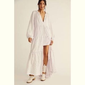 Free People Edie Maxi Dress in White Sz Small
